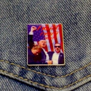 3/$25 Fight, Fight, Fight Donald J. Trump Unisex Political Pin